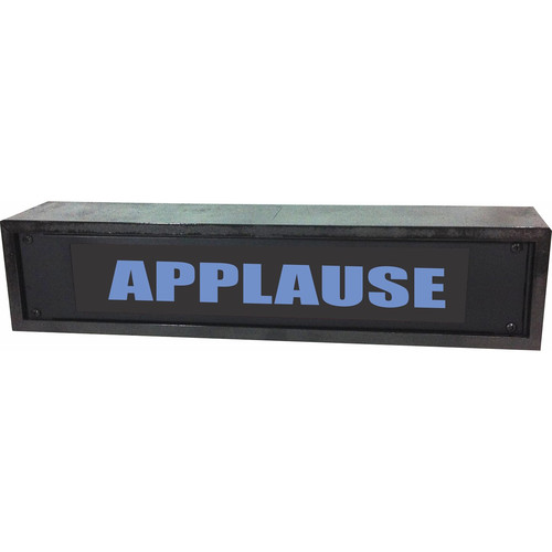 American Recorder APPLAUSE Rackmount Indicator Sign with LEDs and Black Enclosure (2 RU BLue)