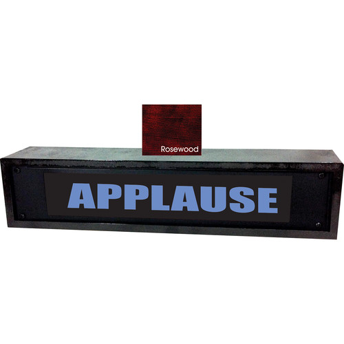 American Recorder APPLAUSE Sign with LEDs & Rosewood Enclosure (2 RU Blue)