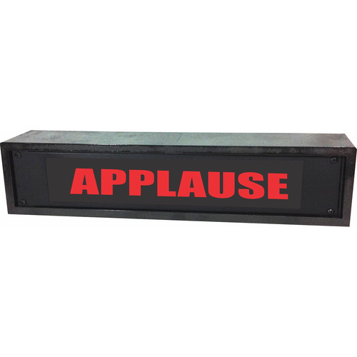 American Recorder APPLAUSE Rackmount Indicator Sign with LEDs and Black Enclosure (2 RU Red)