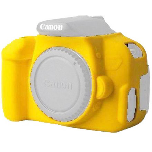 Amzer Soft Silicone Protective Case for Canon EOS 650D / 700D (Yellow)