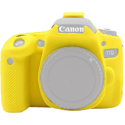 Amzer Soft Silicone Protective Case for Canon EOS 77D (Yellow)
