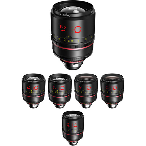 Angenieux Optimo Prime Silver Lens Set (21 28 40 50 75 & 135mm)