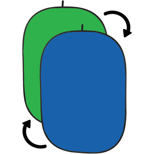 Angler Chroma-Key Collapsible Background (Chroma Blue / Green 5 x 7')