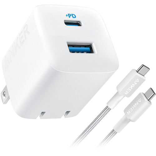 Anker 33W 2-Port USB-C/USB-A Wall Charger with USB-C Cable