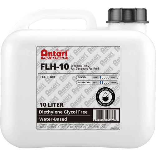 Antari FLH10 Heavy-Density & Long Hang Time Fog Fluid (2.5 Gallons Clear)