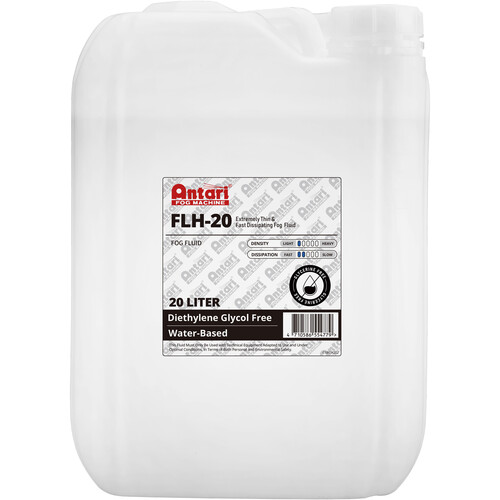 Antari FLH20 Heavy-Density & Long Hang Time Fog Fluid (5 Gallons Clear)