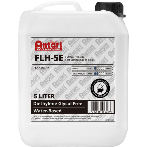 Antari FLH5 Heavy-Density & Long Hang Time Fog Fluid (1.3 Gallons Clear)