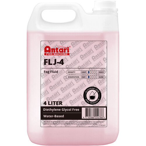 Antari FLJ-4 Light Hang Time Fog Fluid (1 Gallons Red Tint)
