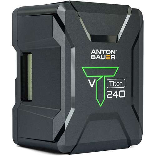 Anton/Bauer Titon 240 V-Mount, 238Wh 14.4V Battery, Professional Camera Rig for Batteries, Camera Accessory, Camera Mount, Lithium Battery Pack, Battery Replacement, Quick Release Battery