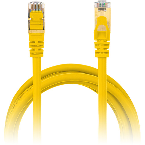 Power Technologies Snagless Network Cables with Gold-Plated RJ45 Connectors (3' Yellow)