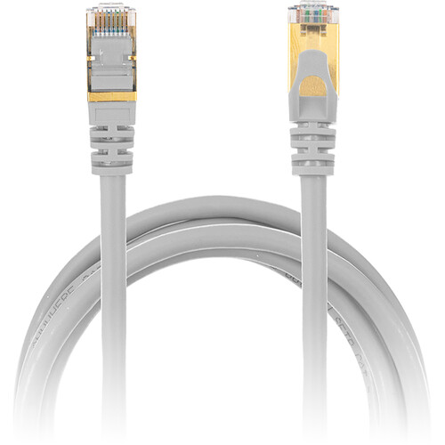Power Technologies Snagless Network Cables with Gold-Plated RJ45 Connectors (6' Gray)