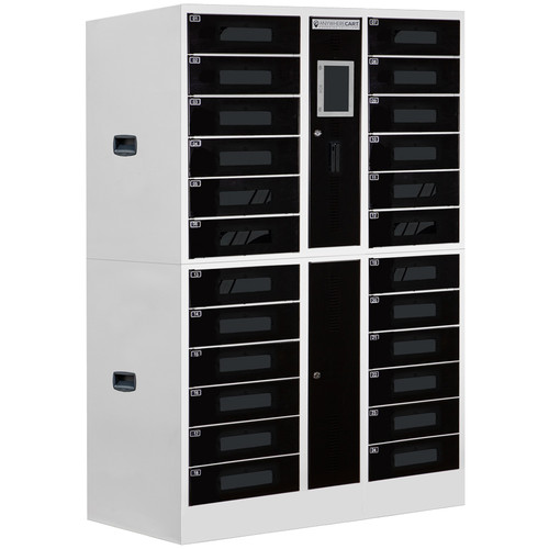 Power Technologies AC-LOCKER-24-RFID 24-Bay Secure RFID Charging Locker for Laptops & Tablets