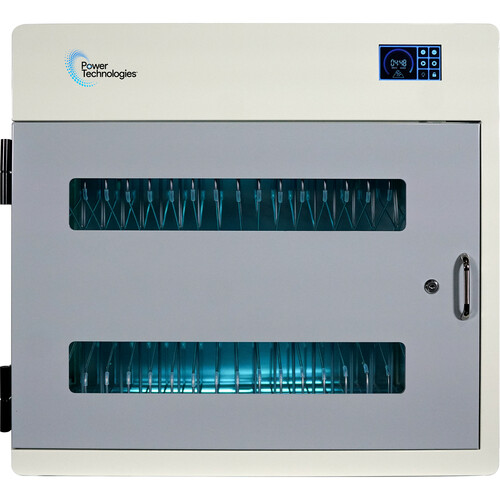 Power Technologies 18-Bay UV-C Sanitizing and Charging Cabinet