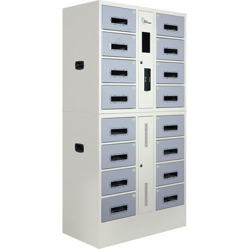 Power Technologies UV-C Charging Locker with RFID Lock & Contact-Less Access (16-Bay)