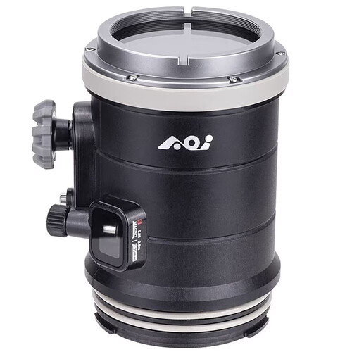 AOI Flat Lens Port for Olympus PEN Housings & 90mm Macro Lens