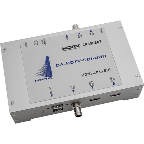 Apantac DP 1.2 to 12G-SDI UHD 4K Converter with Optional SFP Fiber Output