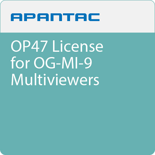 Apantac OP47 License for OG-MI-9 Multiviewers