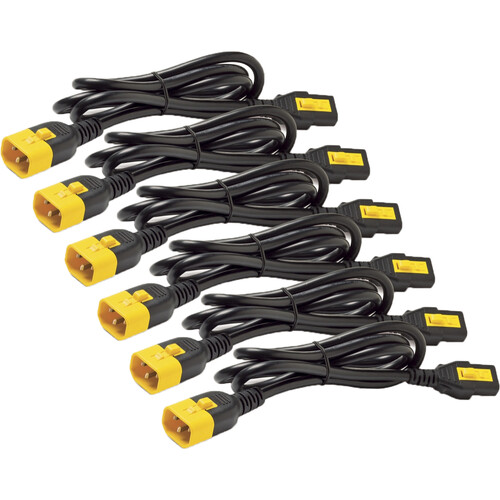 APC C13 to C14 Locking Power Cords (2' 6-Pack)
