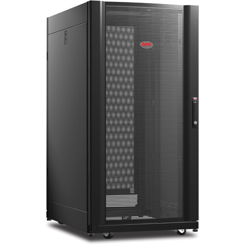 APC NetShelter 24 RU AV Enclosure with Sides 10-32 Threaded Rails (Black)