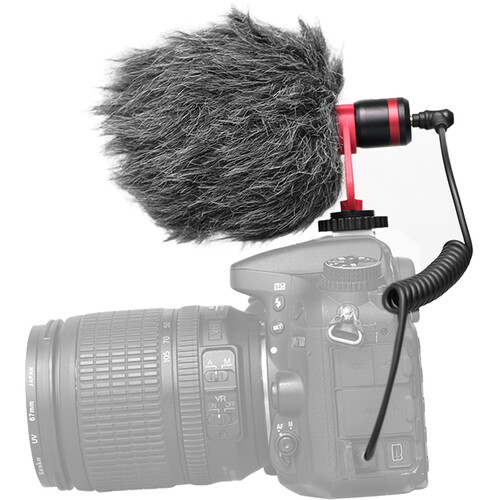Apexel Shotgun Microphone for Cameras Smartphones and Portable Recorders