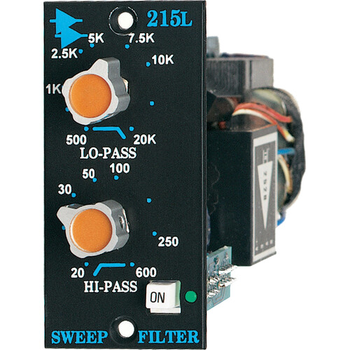 API AUDIO 215L 200-Series High-Pass / Low-Pass Sweep Filter Module