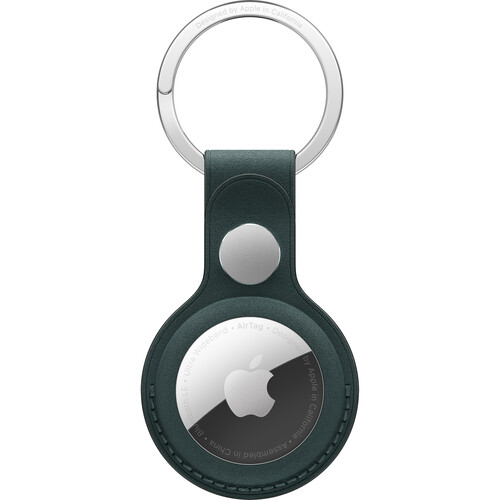 Apple AirTag FineWoven Key Ring (Dark Green)