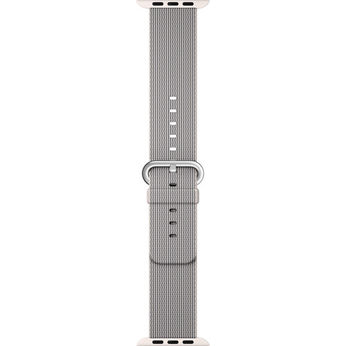 Apple Watch Woven Nylon Band (38mm/40mm, Pearl) MM9T2AM/A B&H