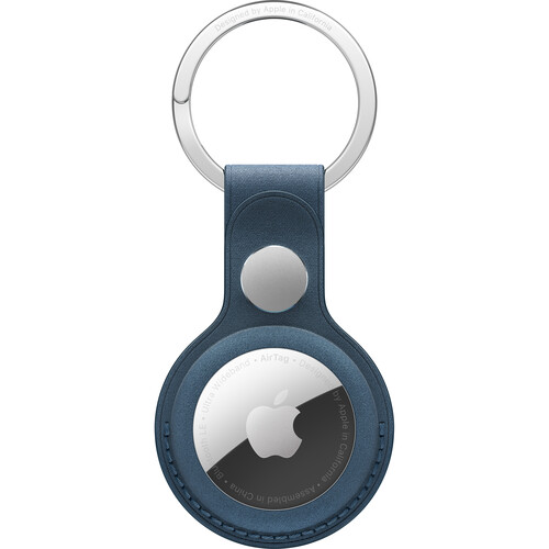 Apple AirTag FineWoven Key Ring (Pacific Blue)
