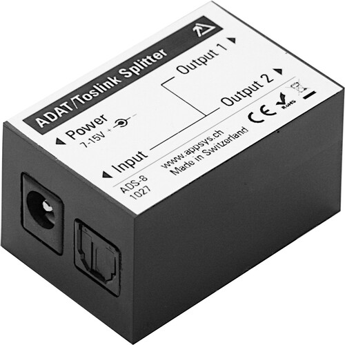 Appsys ProAudio Active ADAT/Toslink Splitter and Repeater