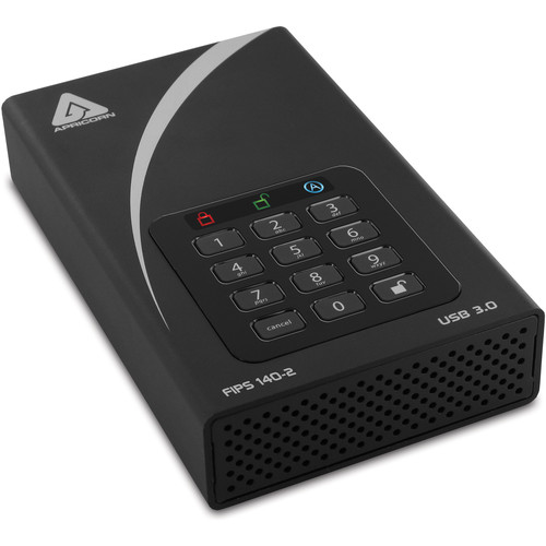 Apricorn 4TB Aegis Padlock DT FIPS 140-2