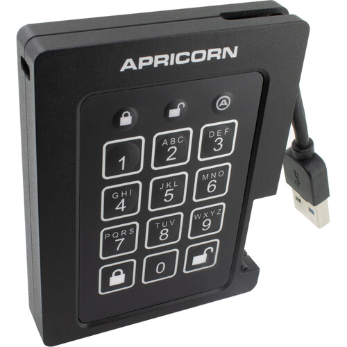 Apricorn Aegis 4TB Padlock USB 3.0 Solid