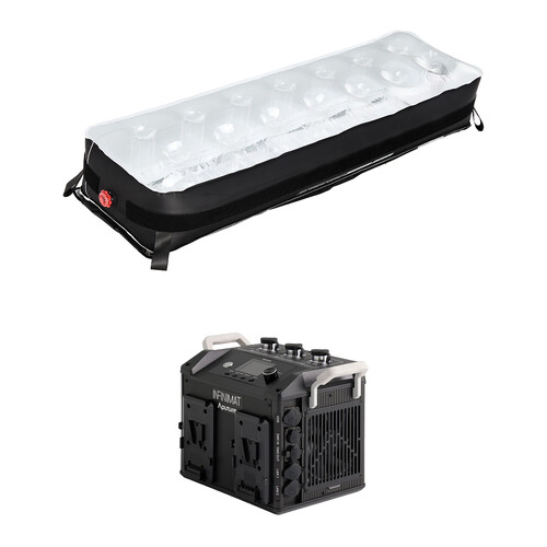 Aputure INFINIMAT LED with Clear Softbox & 400W Control Box Pack (1 x 4' V-Mount)