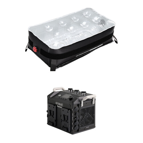 Aputure INFINIMAT LED with Clear Softbox & 400W Control Box Pack (1 x 2' Gold Mount)