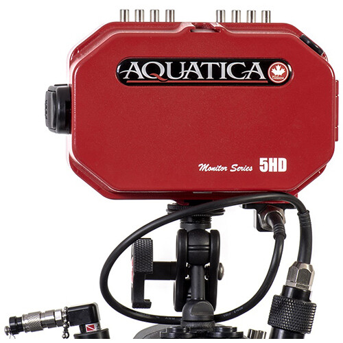 Aquatica 5HD Underwater Monitor with Face Seal O-Ring (16mm HDMI Type A Red)