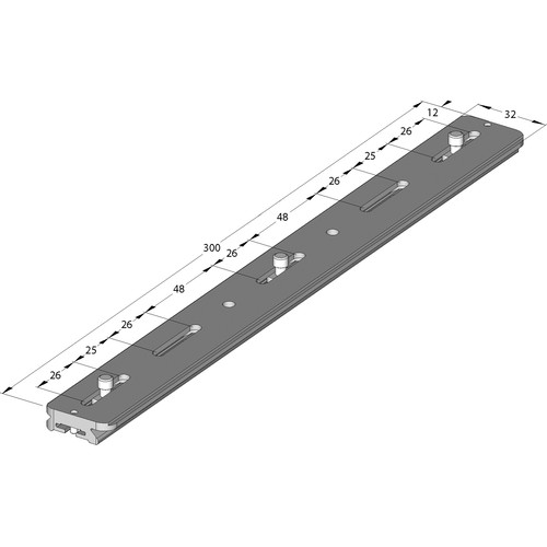 Arca-Swiss Cameraplate 300 Quick Release Plate for MonoballFix (11.8
