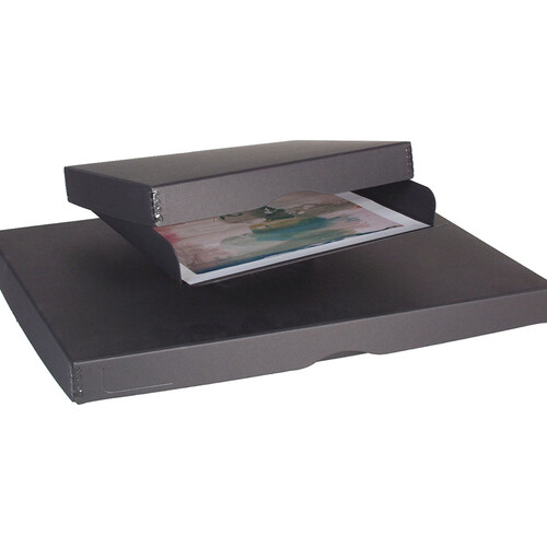 Archival Methods Drop-Front Archival Storage Box (Black 8.5 x 10.5 x 1.5