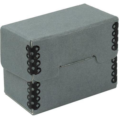 Archival Methods Hinged Lid Box (Gray 3.8 x 2.1 x 2