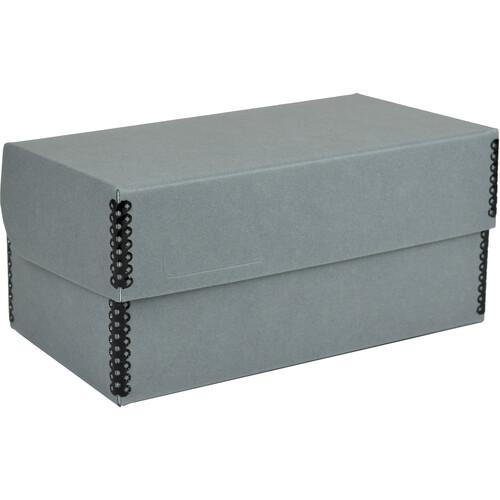 Archival Methods Hinged Lid Box (Gray 10.3 x 5.5 x 4.5