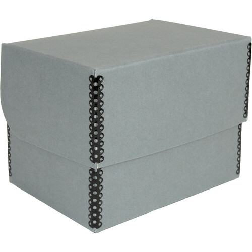 Archival Methods Hinged Lid Box (Gray 7.1 x 5.1 x 5