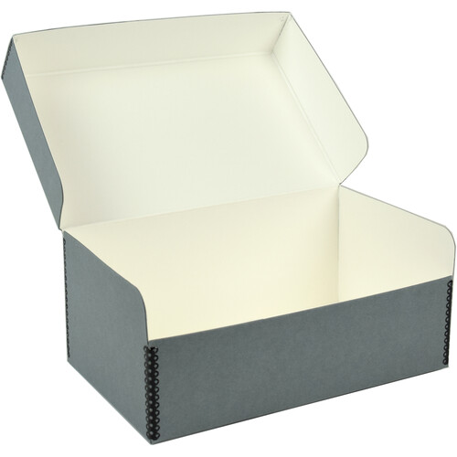 Archival Methods Hinged Lid Box (Gray 12.5 x 7.5 x 5
