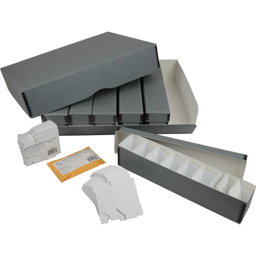 Archival Methods 35mm Slide Storage Kit (1200 Slides Gray)