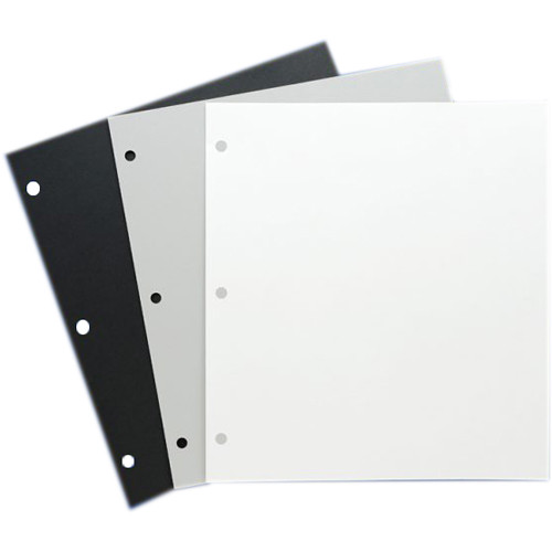 Archival Methods Archival 3-Hole Mounting Pages (Black 10 x 11