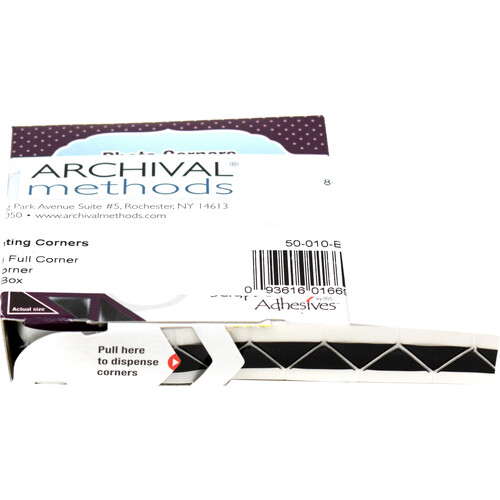 Archival Methods Photo Mounting Corners (Black 250-Pack)
