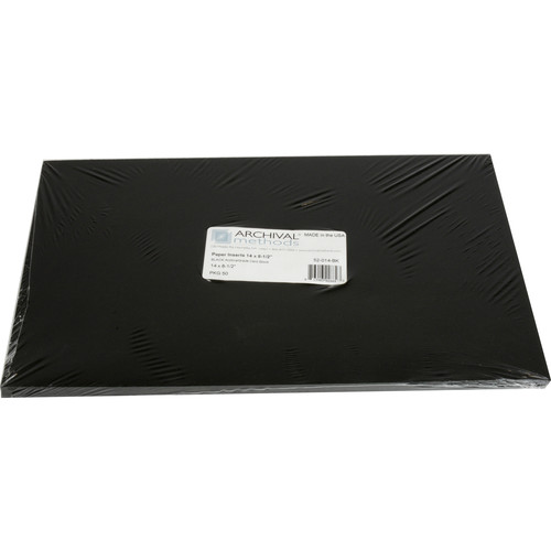 Archival Methods 50Pack of 8.5 x 14" AcidFree Card 52014BK