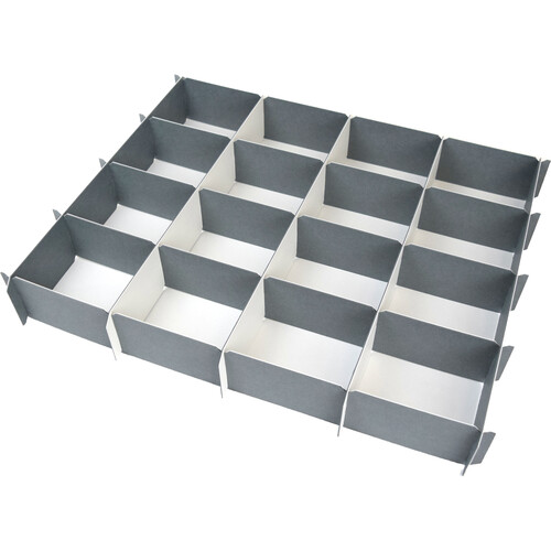 Archival Methods 16-Compartment Divider for Object Storage Box