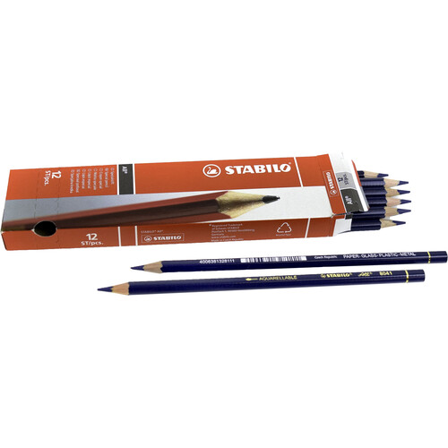 Archival Methods Stabilo-All Pencils (12-Pack Blue)