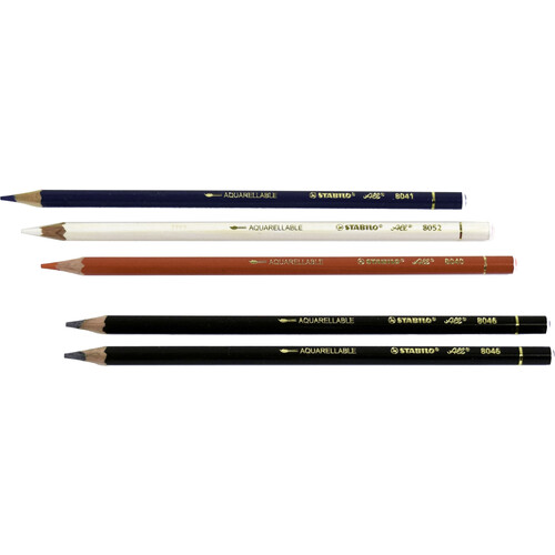 Archival Methods Set of 5 Stabilo-All Pencils