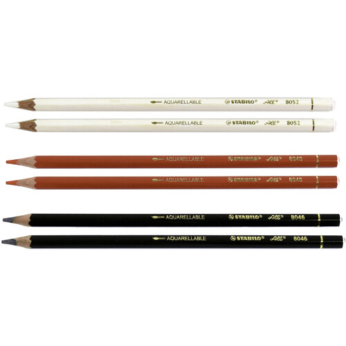 Archival Methods Set of 6 Stabilo-All Pencils