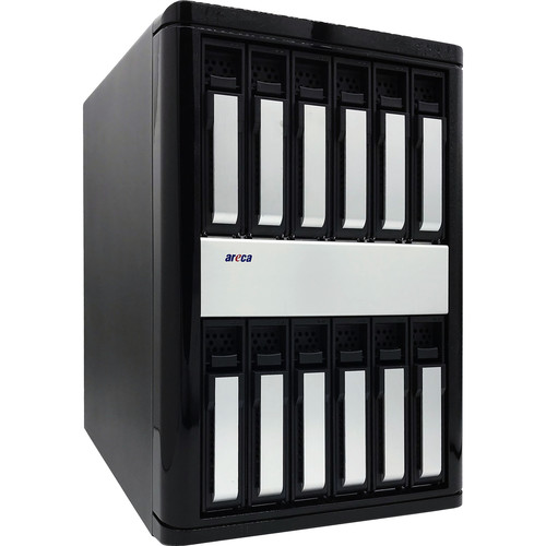 Areca 12-Bay 12 Gb/s SAS Expander JBOD Tower Enclosure