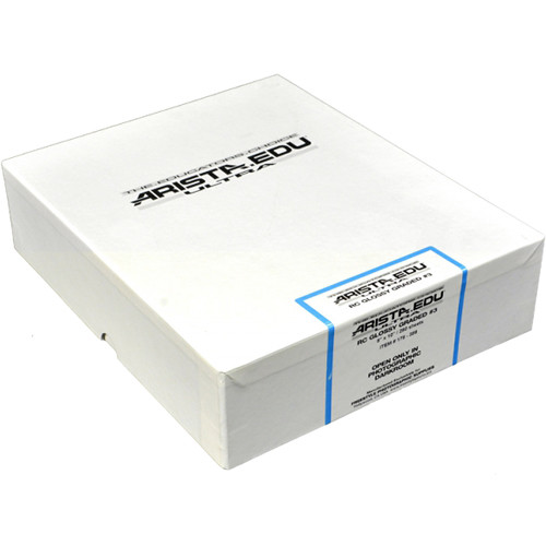 Arista EDU Ultra RC Grade #3 Black & White Photo Paper (Glossy 8 x 10